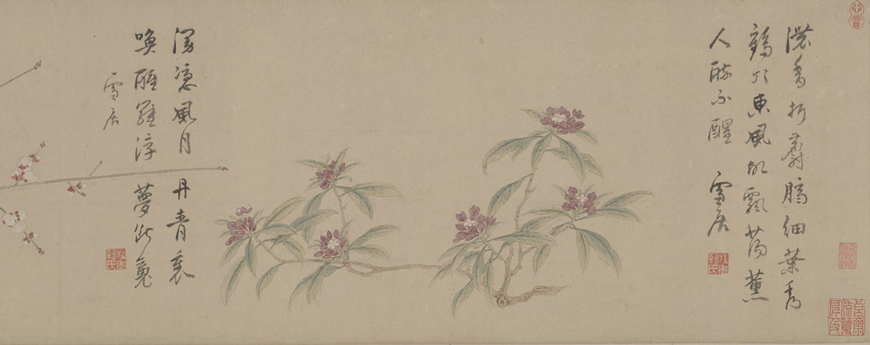 图片[1]-Sun Kehong’s Flowers Scroll-China Archive